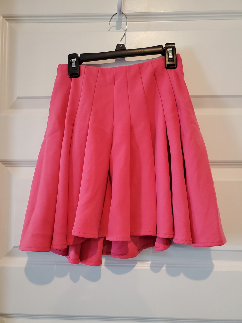 H&M Vibrant Pink Pleated Skater Skirt